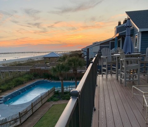 Private deck with sweeping Atlantic Ocean views