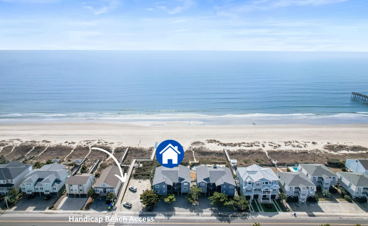 Direct beach access boardwalk from Island Club B3