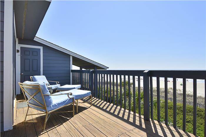 Private deck with sweeping Atlantic Ocean views at Island Club B3