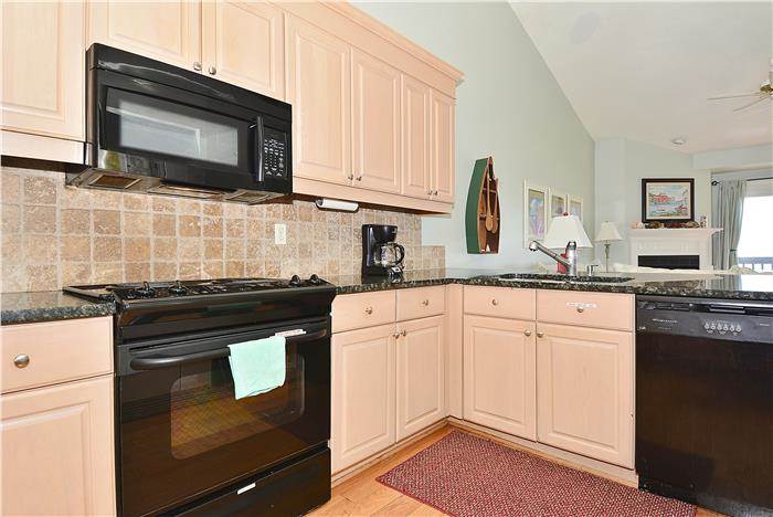 Updated kitchen with granite countertops