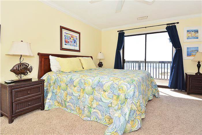 Master bedroom with king bed
