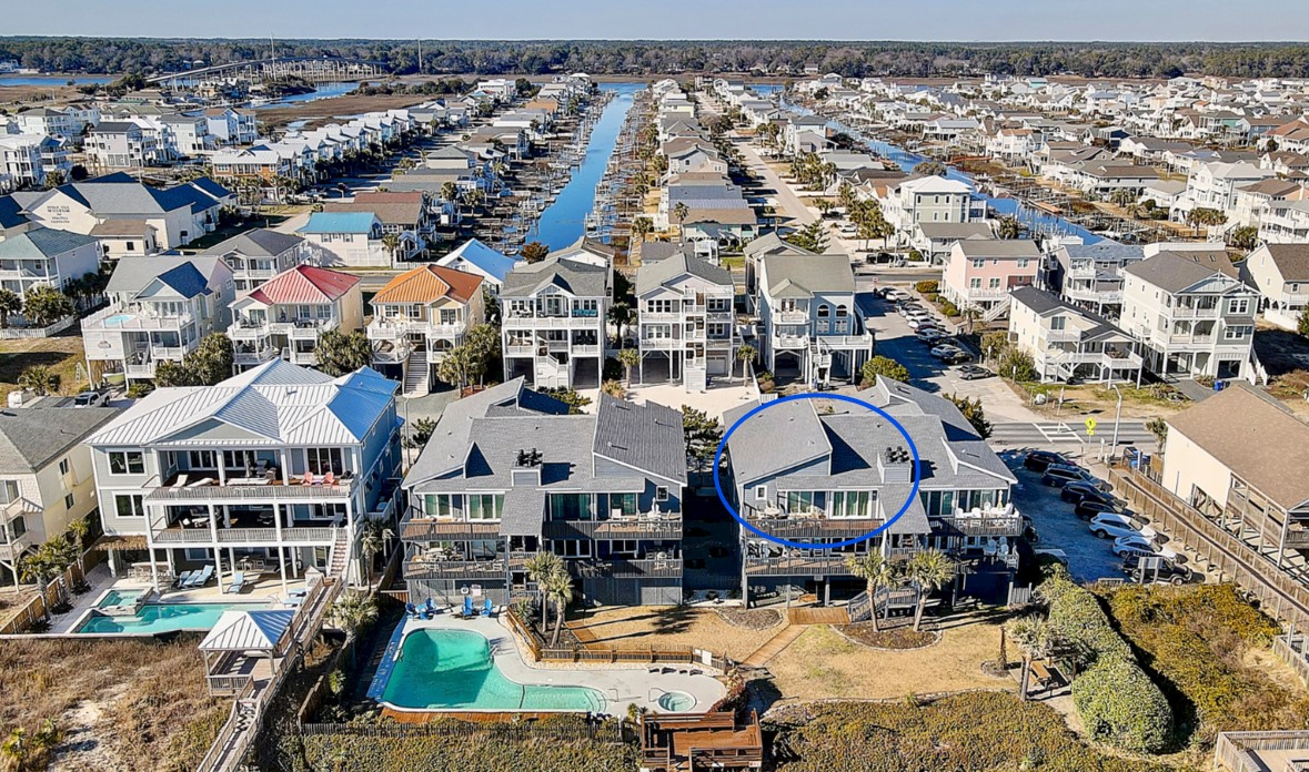 Aerial view of Ocean Isle Beach